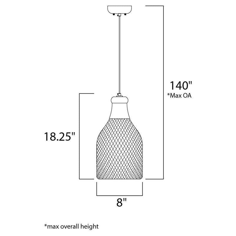 Maxim 12163CHB - Plumette 3 Light 25" Pendant