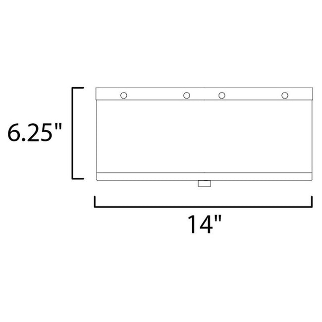 Maxim 12243OFSBR - Clover 3 Light 14" Flush Mount
