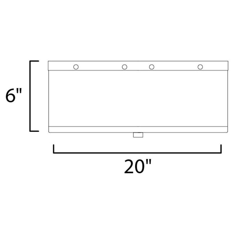 Maxim 12244OFSBR - Clover 4 Light 20" Flush Mount