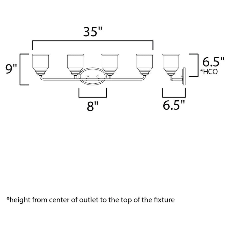 Maxim 12264 - Acadia 4 Light 35" Vanity Light