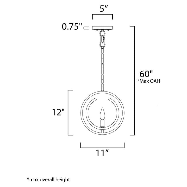 Maxim 12500BKGLD - Clip 1 Light 12" Flush Mount