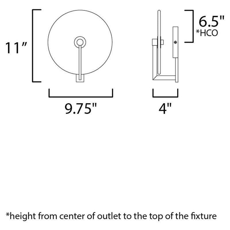 Maxim 18201WADBZ - Quarry 1 Light 11" Wall Sconce
