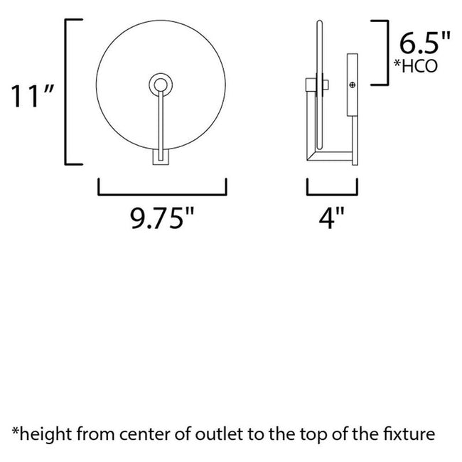 Maxim 18201WADBZ - Quarry 1 Light 11" Wall Sconce