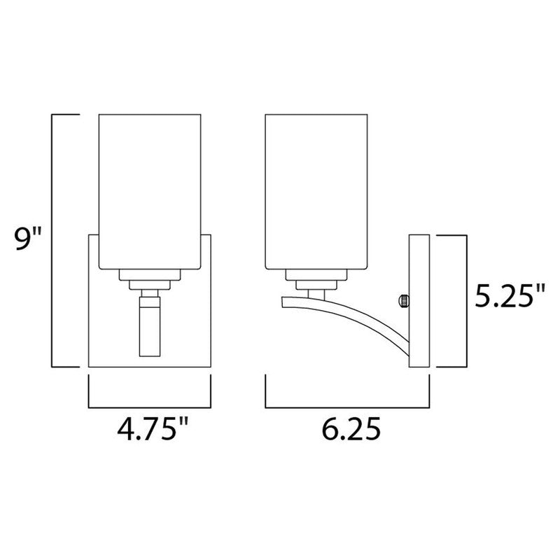 Maxim 20030SWOI - Deven 1 Light 9" Wall Sconce