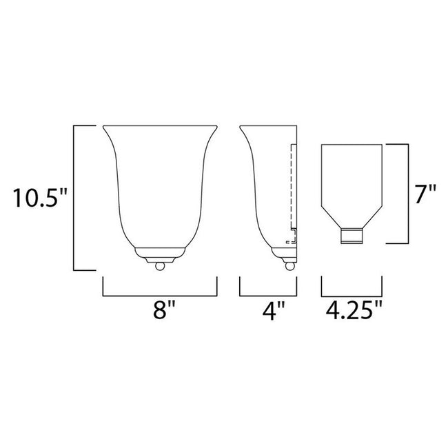 Maxim 20580MROI - Essentials - 2058x 1 Light 11" Wall Sconce