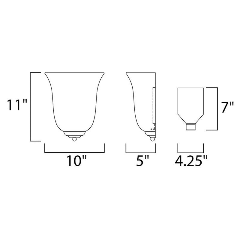 Maxim 20581MROI - Essentials - 2058x 1 Light 11" Wall Sconce