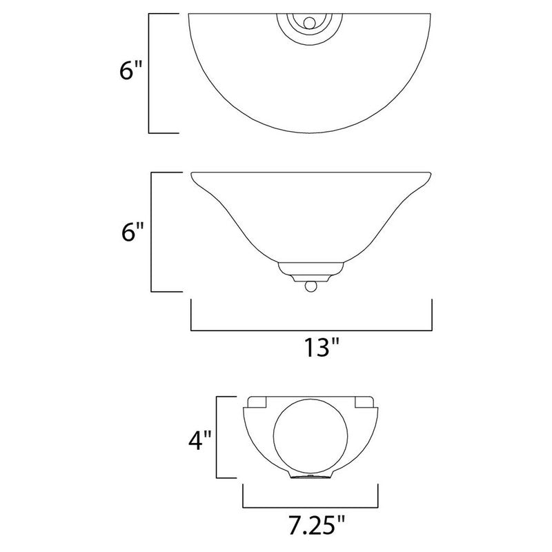 Maxim 20582MROI - Essentials - 2058x 1 Light 13" Wall Sconce
