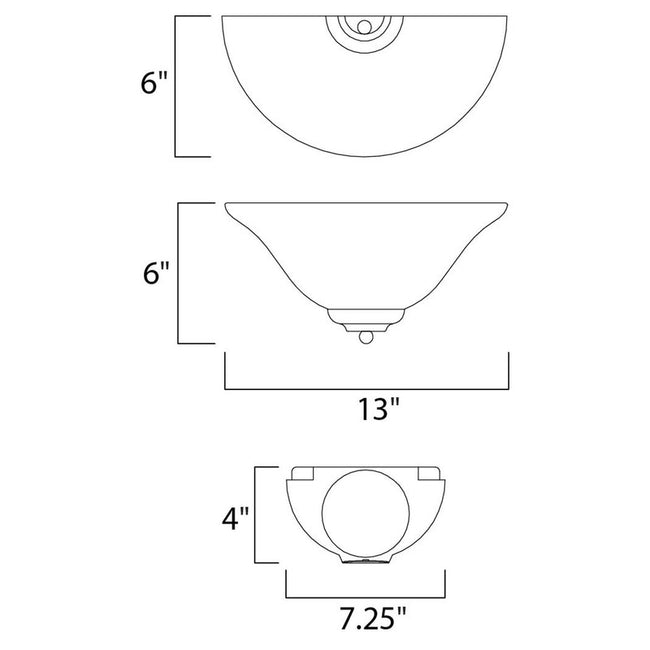 Maxim 20582MROI - Essentials - 2058x 1 Light 13" Wall Sconce