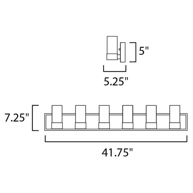 Maxim 20906CLPC - Sync 12 Light 41" Vanity Light