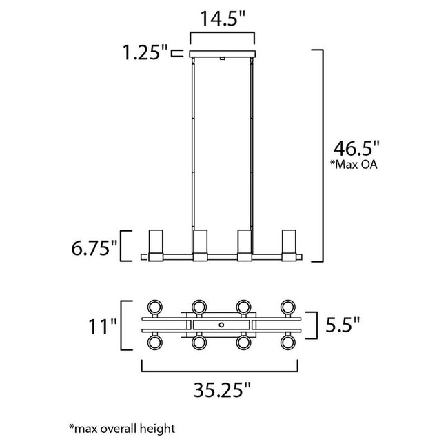 Maxim 20908CLPC - Sync 16 Light 35" Chandelier