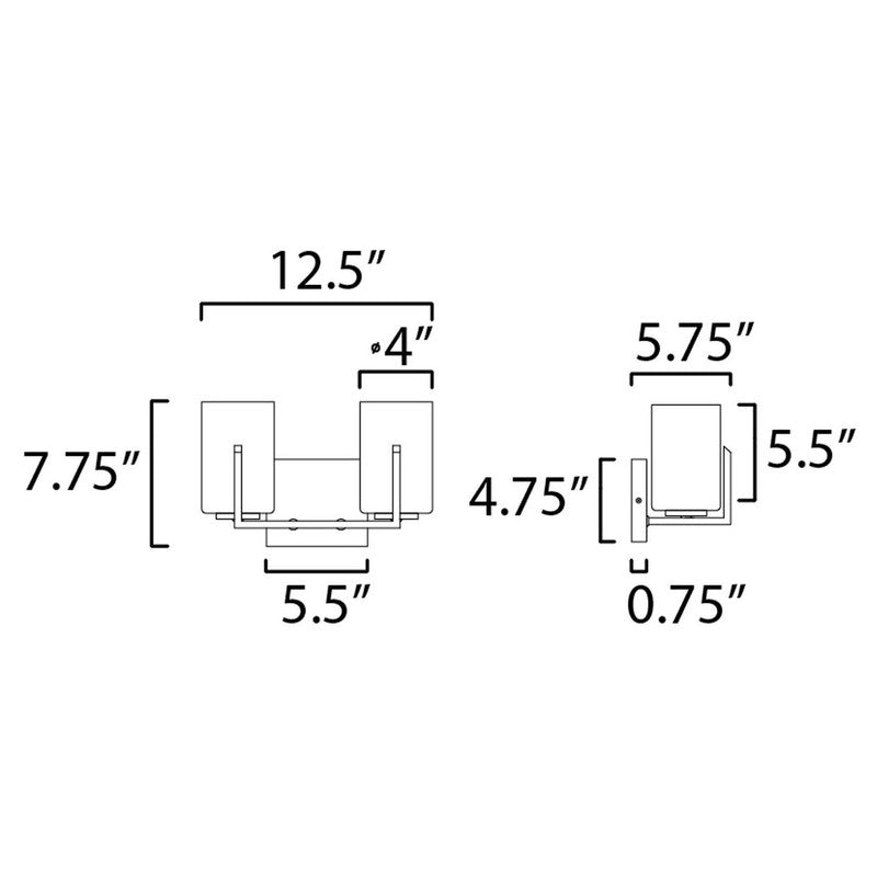 Maxim 21282 - Dart 2 Light 13" Vanity Light