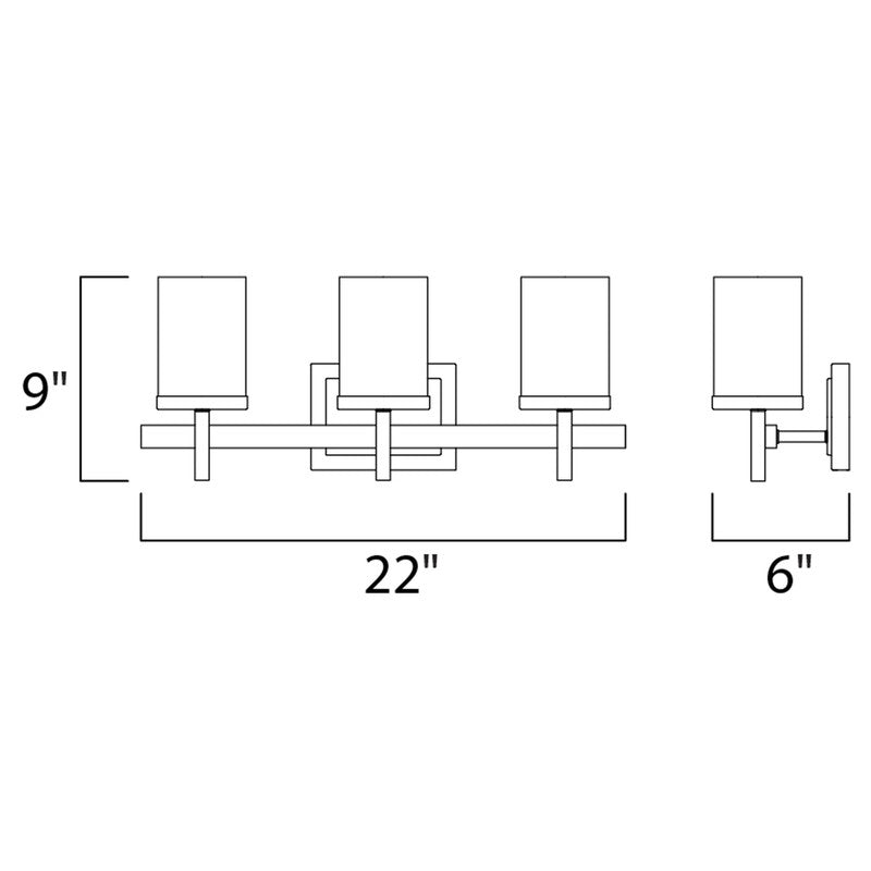 Maxim 2153 - Tetra 3 Light 22" Vanity Light