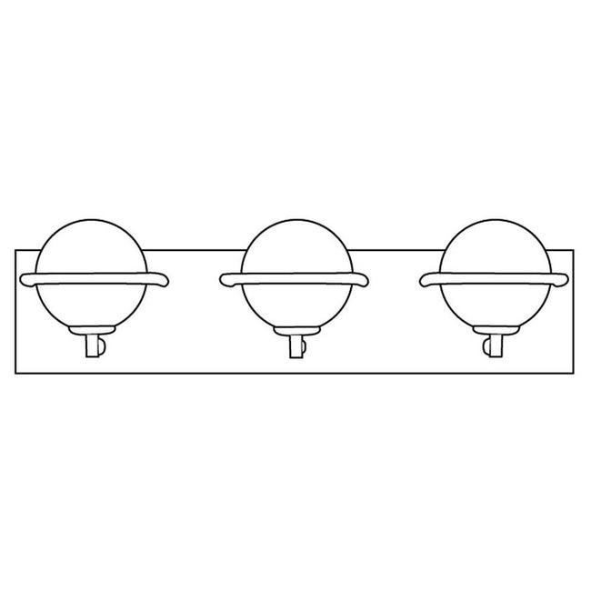 Maxim 21603SWBKGLD - Revolve 3 Light 20" Vanity Light