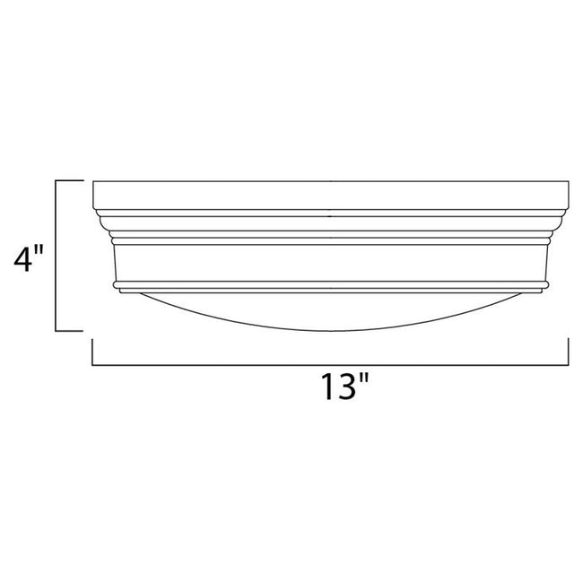 Maxim 22370SWNAB - Fairmont 2 Light 13" Flush Mount