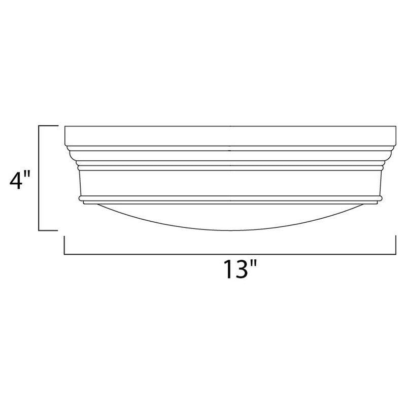 Maxim 22370SWNAB - Fairmont 2 Light 13" Flush Mount