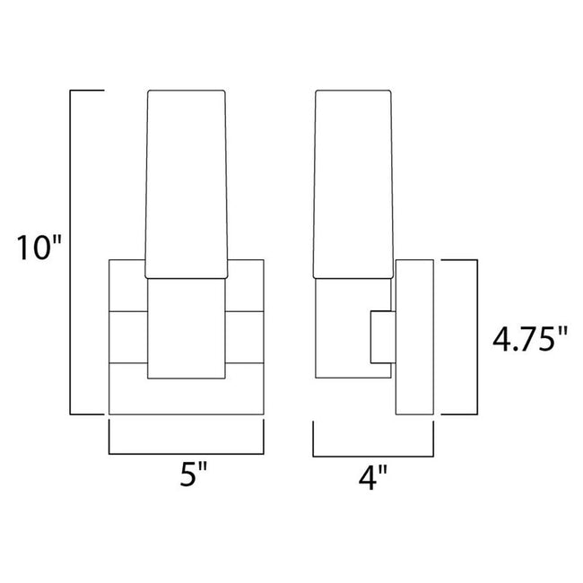 Maxim 22411SWNAB - Contessa 1 Light 10" Wall Sconce