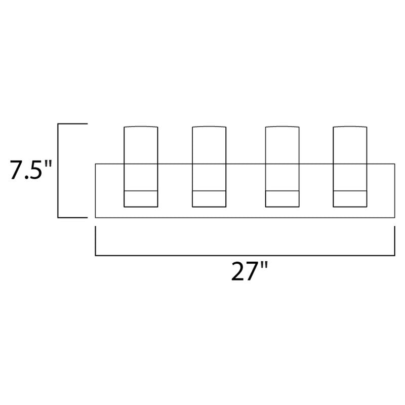 Maxim 23074 - Silo 4 Light 27" Vanity Light