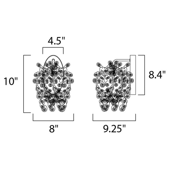 Maxim 24202BCPC - Comet 1 Light 10" Wall Sconce