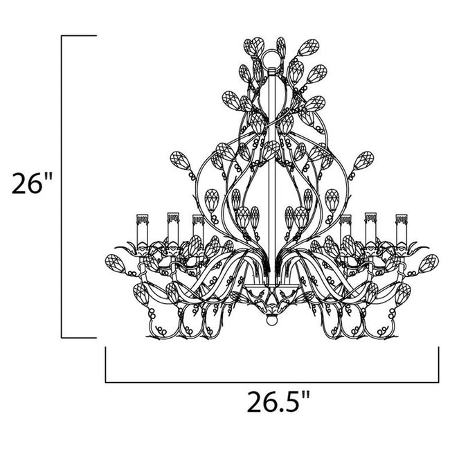 Maxim 2851EG - Elegante 6 Light 29" Chandelier