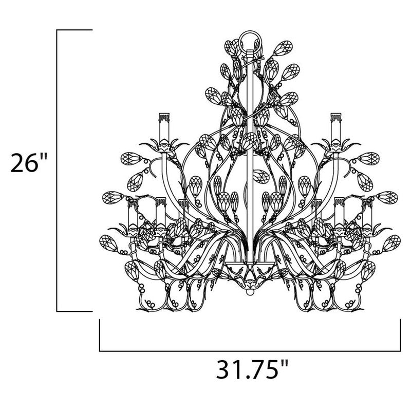 Maxim 2852EG - Elegante 9 Light 31" Chandelier