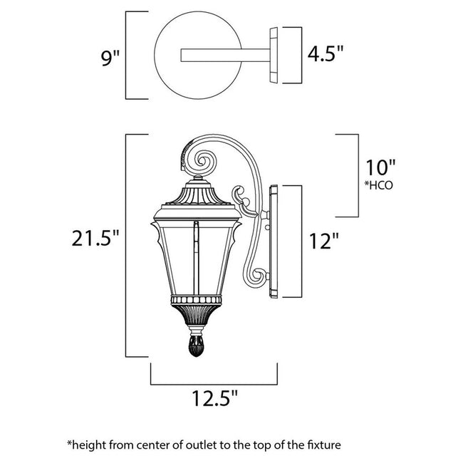 Maxim 3014LTES - Odessa 1 Light 22" Wall Sconce