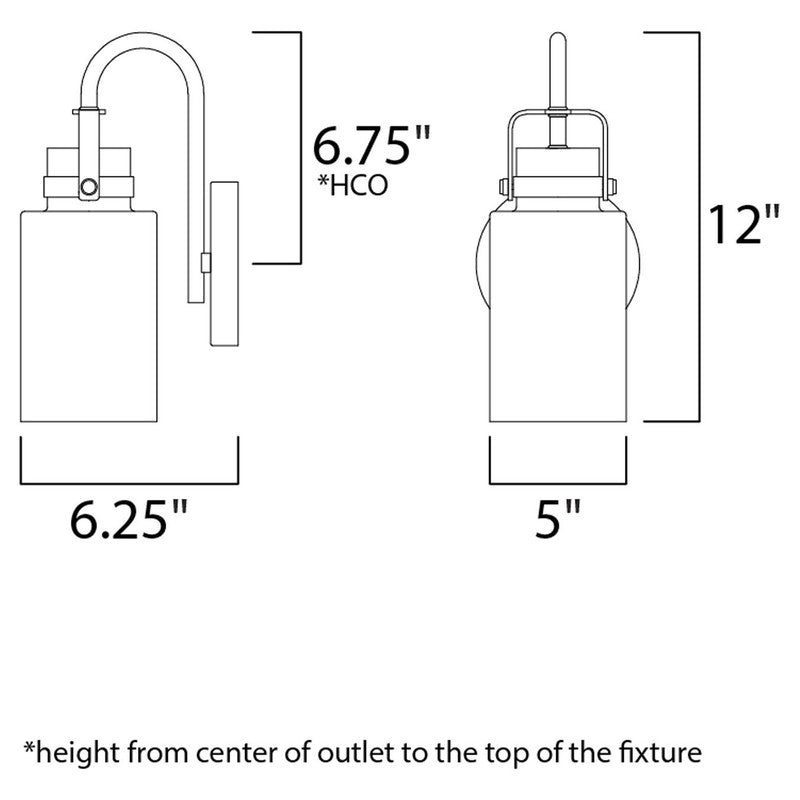Maxim 30170CLBZGLD - Magnolia 1 Light 12" Wall Sconce