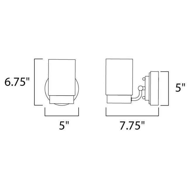 Maxim 30261CLFTSN - Mod 1 Light 8" Wall Sconce