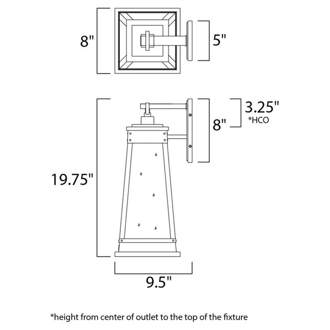 Maxim 3045RPOLB - Schooner 1 Light 20" Wall Sconce