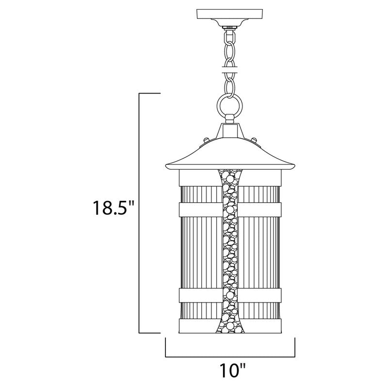 Maxim 3129CONAR - Casa Grande 1 Light 19" Pendant