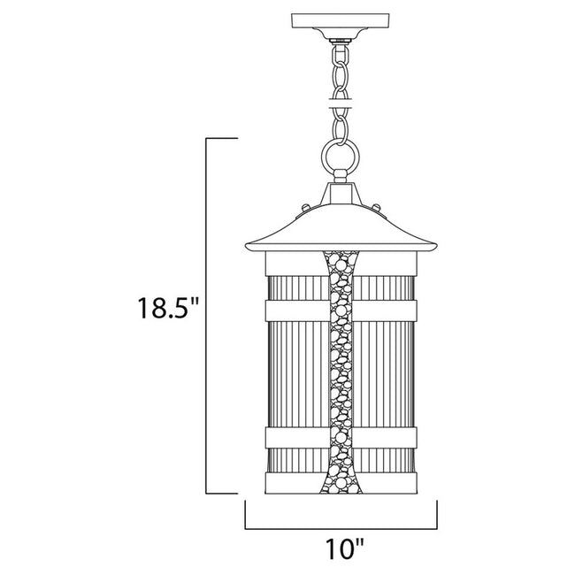 Maxim 3129CONAR - Casa Grande 1 Light 19" Pendant