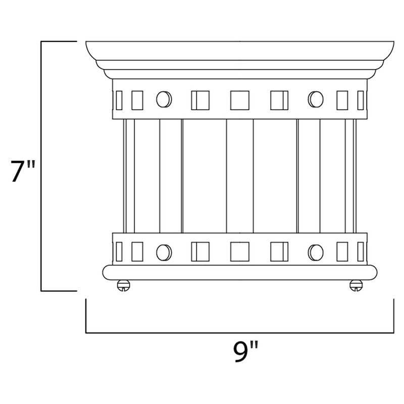 Maxim 3130CDSE - Santa Barbara DC 1 Light 9" Flush Mount