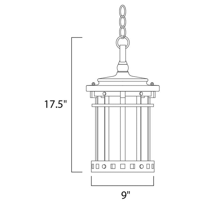Maxim 3138CDSE - Santa Barbara DC 3 Light 18" Pendant