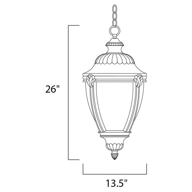 Maxim 3192WGET - Morrow Bay DC 3 Light 26" Pendant