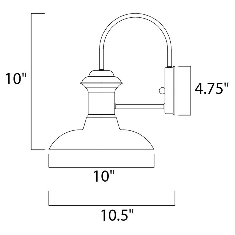 Maxim 35002EB - Wharf 1 Light 11" Wall Sconce
