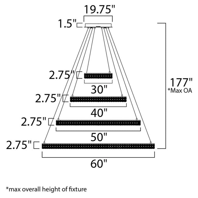 Maxim 39779BCPC - Eternity 60" LED Pendant