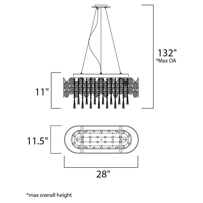 Maxim 39926BCPC - Jewel 19 Light 28" Chandelier