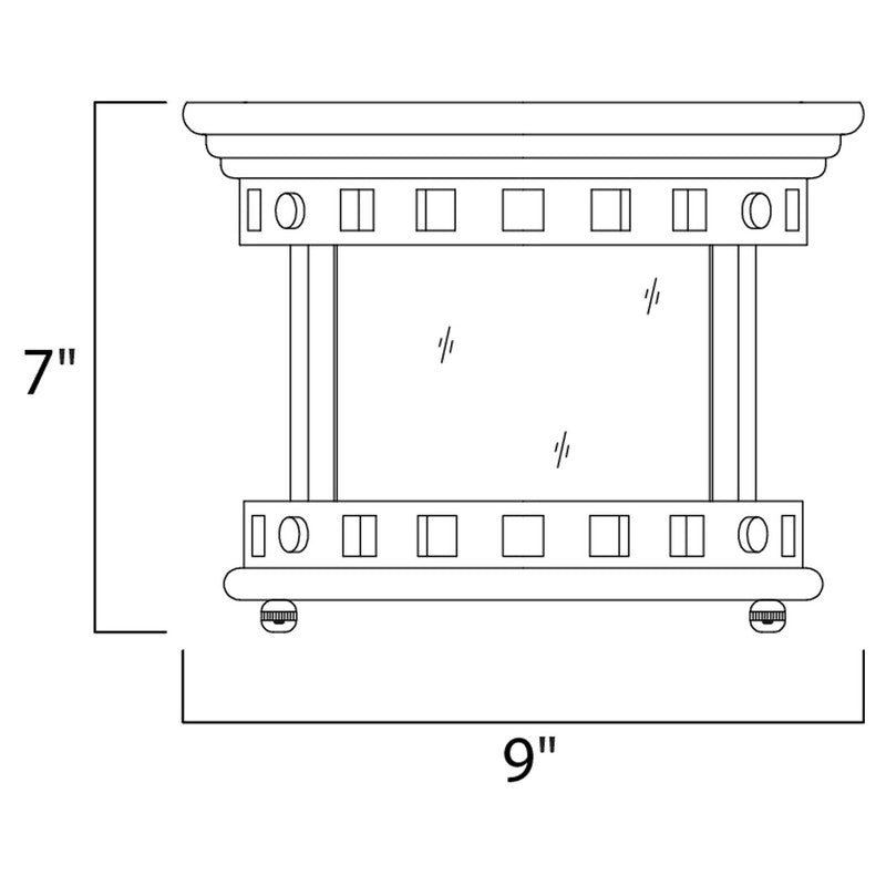 Maxim 40030CDSE - Santa Barbara VX 1 Light 9" Flush Mount