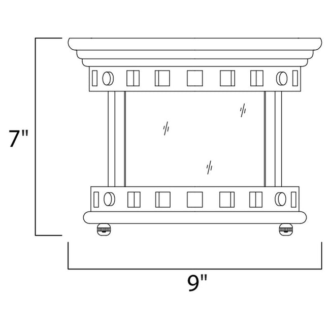 Maxim 40030CDSE - Santa Barbara VX 1 Light 9" Flush Mount