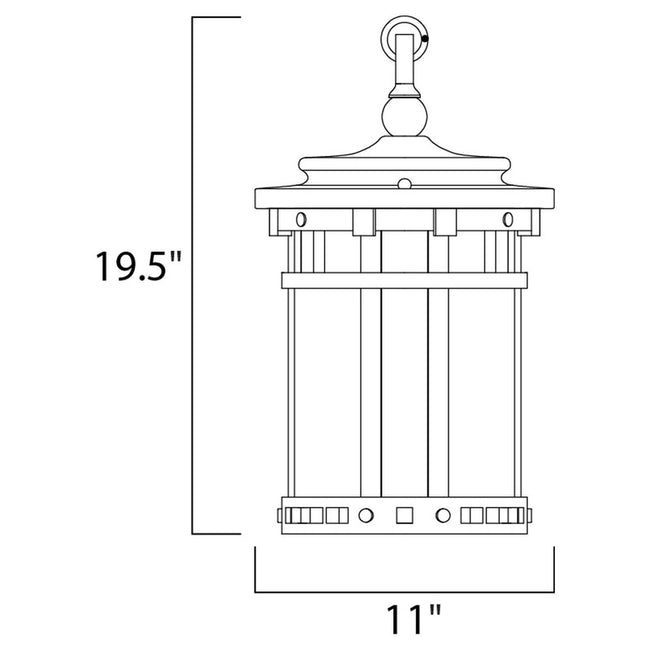 Maxim 40039CDSE - Santa Barbara VX 3 Light 20" Pendant