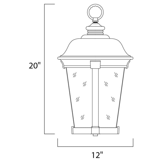 Maxim 40099CDBZ - Dover VX 3 Light 20" Pendant