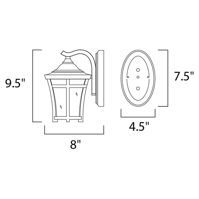 Maxim 40162GFCO - Balboa VX 1 Light 10" Wall Sconce