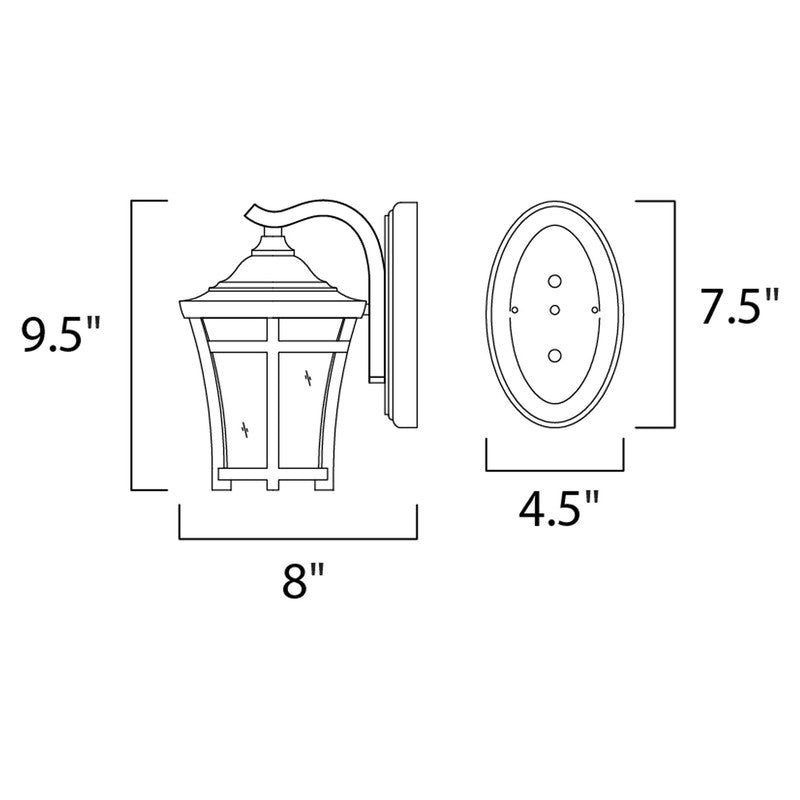 Maxim 40162GFCO - Balboa VX 1 Light 10" Wall Sconce