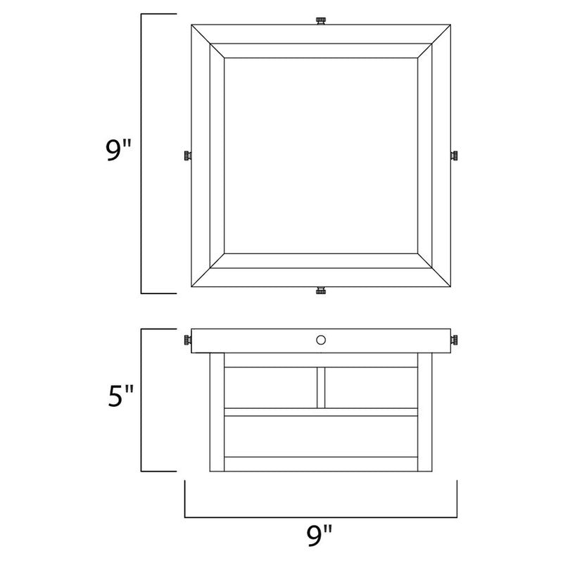 Maxim 4059HOBU - Coldwater 2 Light 9" Flush Mount