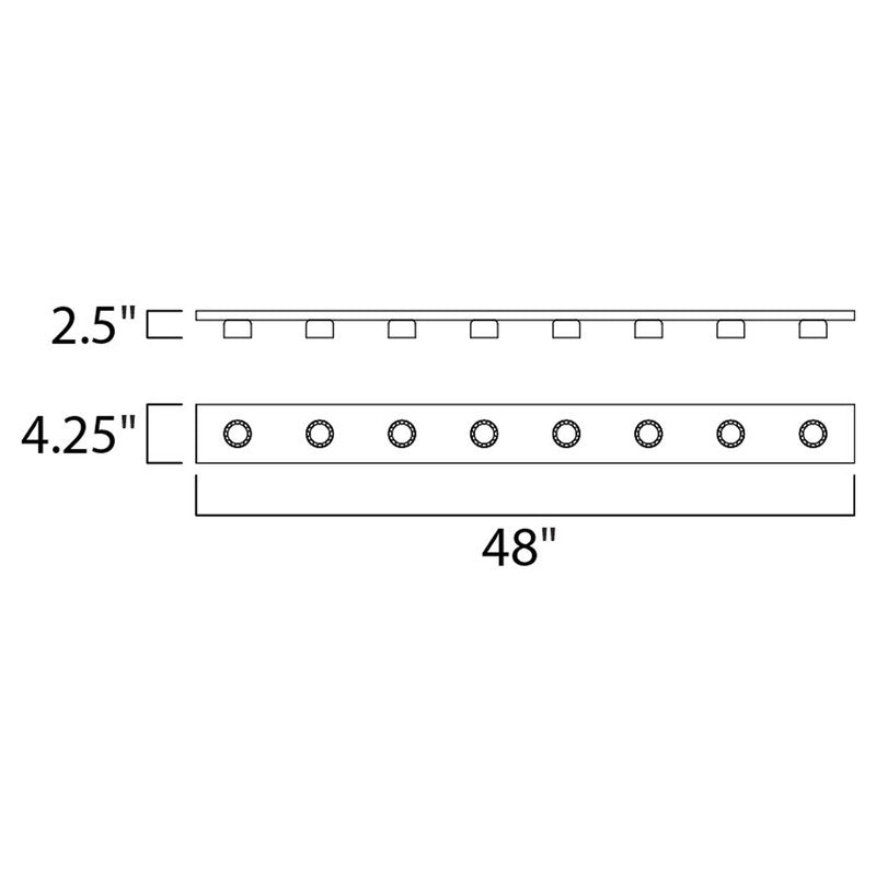 Maxim 4458PC - Essentials - 445x 8 Light 48" Vanity Light