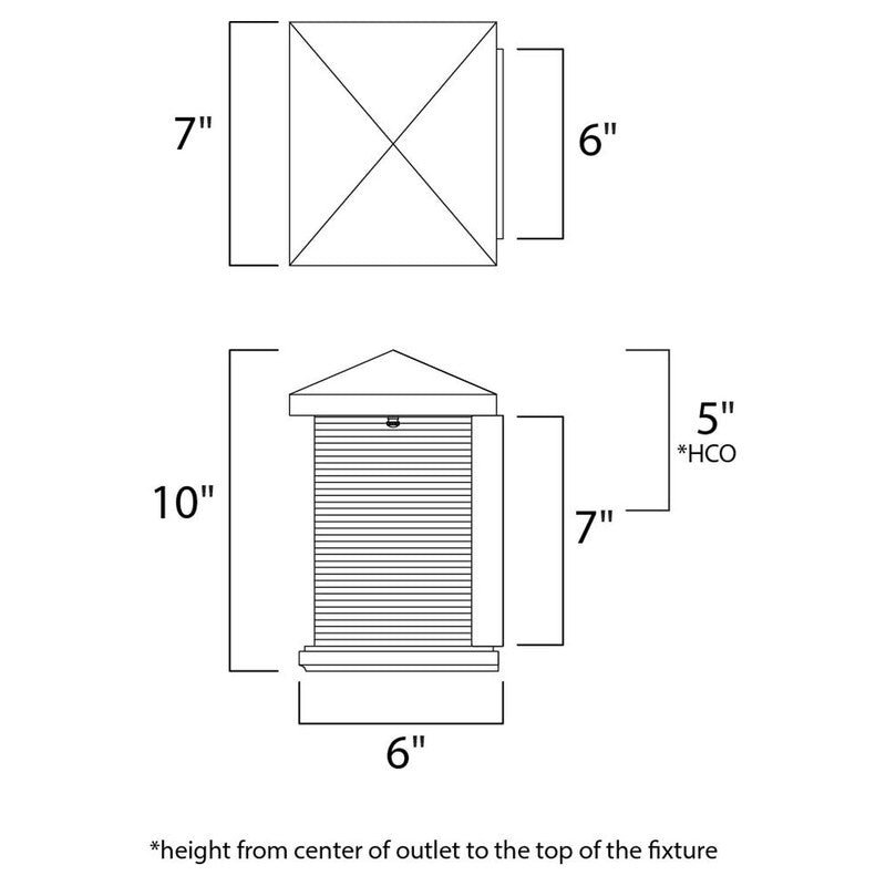 Maxim 48732CLET - Triumph VX 1 Light 10" Wall Sconce
