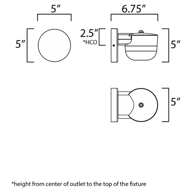 Maxim 51115FTBK - Michelle 1 Light 7" Wall Sconce