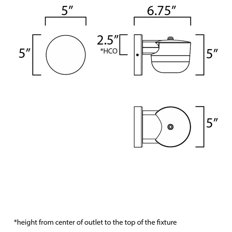 Maxim 51116FTBK - Michelle 1 Light 7" Wall Sconce