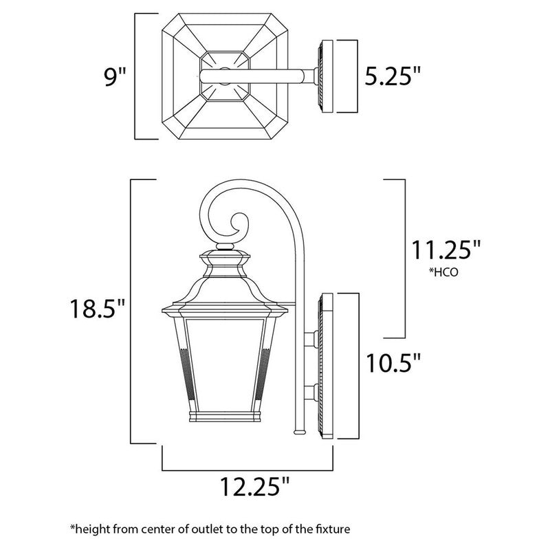 Maxim 51125FSBZ - Knoxville 1 Light 19" LED Wall Sconce