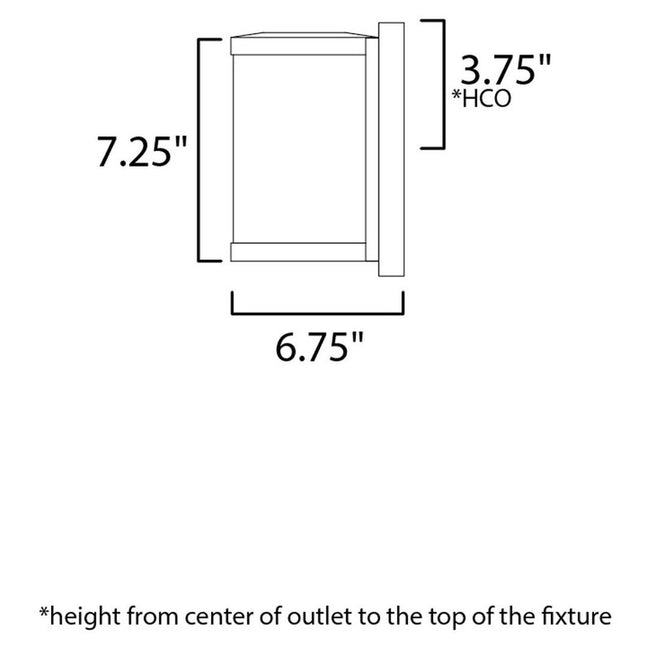 Maxim 52125WTBK - Barrel 1 Light 7" Wall Sconce