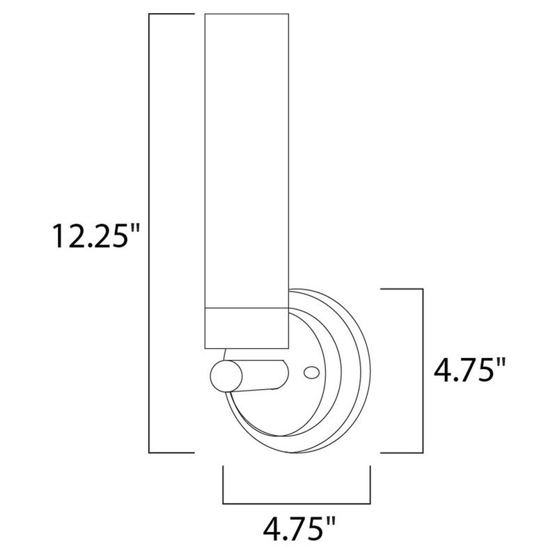 Maxim 53006WTSN - Cilandro 1 Light 12" Wall Sconce